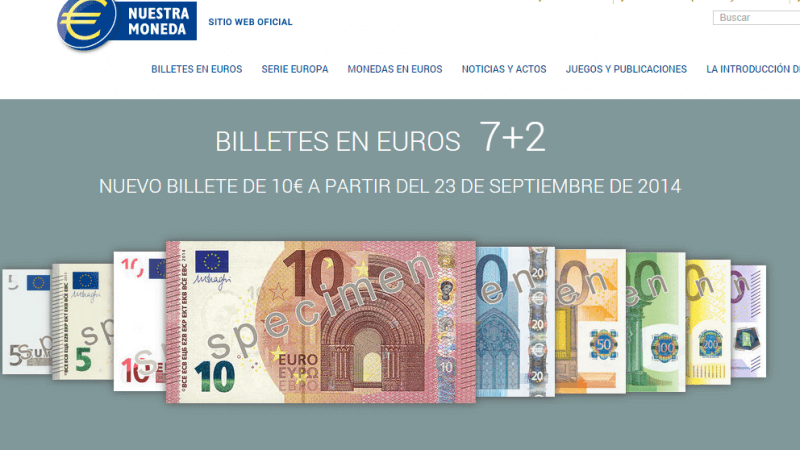 El nuevo billete de 5 euros, en circulación, Actualidad